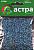 Бисер "Астра", (стекло), 11/0, упак./20 г. цв. 23 голубой/прозр.серебрист.