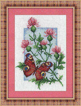 Набор для вышивания «Panna» Б-0117 Павлиний глаз,15,5 x 21 см