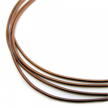 Канитель мягкая, гладкая KAN/MD0,7-29 глянец, коричневый (упак 500 г)