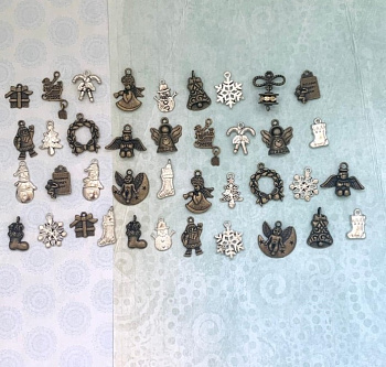 Набор металлических шармов "Рукоделие" SHM/N-04 Рождественский