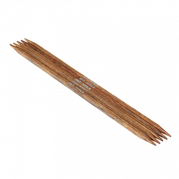Спицы деревянные носочные Ginger Cubics KnitPro, 20 см, 5.50 мм 43026
