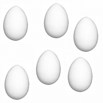 Форма из пенопласта ЯЙЦО, h=60 мм (Еврослот 6 шт.)