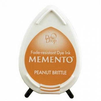 Подушечка чернильная "капля" Tsukineko "Memento Dew Drop" 32х50мм, цвет: Карамель с арахисом