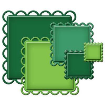 Набор ножей Spellbinders® Nestabilities® "Квадраты Лейси"