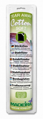 Стабилизатор отрывной универсальный для темных тканей. 10м х 30см COTTON SOFT