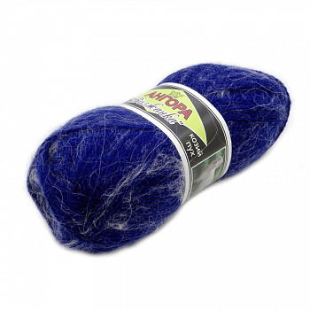 Волжанка Ангора, пряжа для ручного вязания (10, ультрамарин)