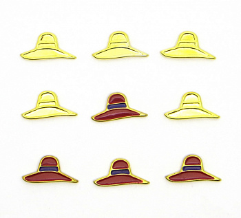 Брадсы металлические «Рукоделие» SB 006"Шляпки"