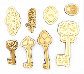 Деревянные элементы "Рукоделие" WT-117 Ключи