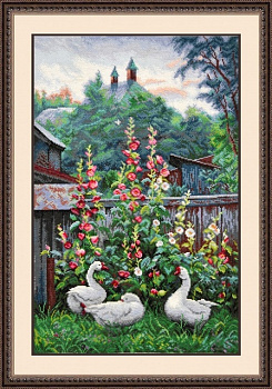 Набор для вышивания «Овен» 800 Вечер в русской провинции,26*42 см