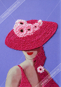 Набор для вышивания лентами "WH" ВЛШС0004 Серия шляпки №4