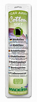 Стабилизатор отрывной универсальный для темных тканей. 10м х 30см COTTON SOFT