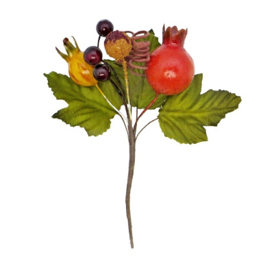 Декоративный букетик с гранатами "Рукоделие", DKB037