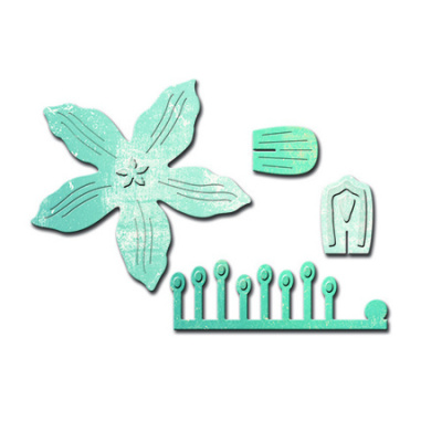 Набор ножей Spellbinders® Shapeabilities® Die D-Lites™ "Искусный цветок 1"