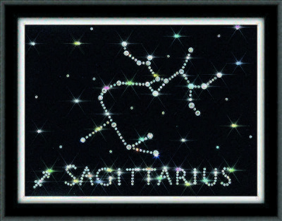 Набор для аппликации стразами «Золотое Руно» ХК-012 Созвездие Стрелец,15*20 см