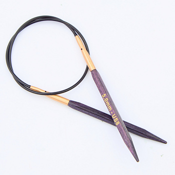Спицы деревянные круговые кубические Jadore Cubics KnitPro, 80 см, 5.00 мм 19077