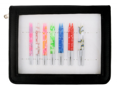 Набор укороченных акриловых съемных спиц Делюкс) Marblz KnitPro 71505