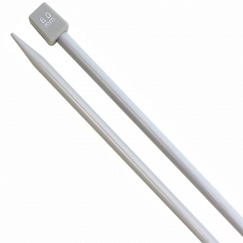 Спицы "Рукоделие" RSP-6, 35 см *6,0 мм , для вязания  (прямые) металлические с покрытием