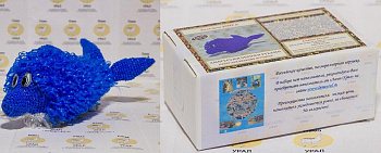 Набор для вязания игрушки "Дельфин Юнга", размер 30*12