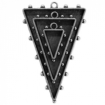 Заготовка для украшения Треугольники 1 (Серебро)