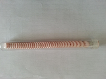 Пуговицы 36 шт ц  розовый 15мм в тубе