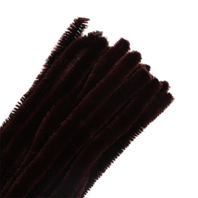 Синель-проволока "Астра", 12 мм*30 см, 15 шт/упак. цв. А-046 т.коричневый