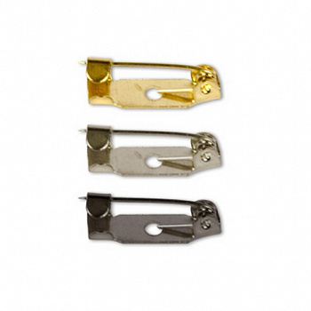 Заготовки для броши DC-308/5 «Zlatka» 1,5 см 5 шт №03 под черный никель