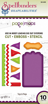 Набор ножей Spellbinders® Shapeabilities® "Теги и флаги"