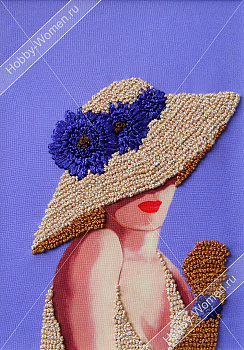 Набор для вышивания лентами "WH" ВЛШС0008 Серия шляпки №8