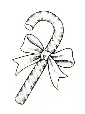 Резиновый штамп «Candy Cane», 5,7x8,2см