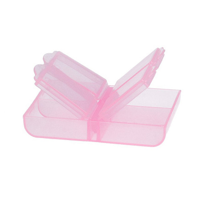 Контейнер  "Gamma" Т-34,  4 секции со съемной крышкой, цв.розовый/прозрачный