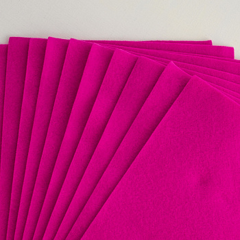 Фетр декоративный "Рукоделие" 180г, 2мм (фуксия)