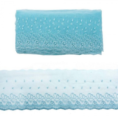 Кружево капрон 12,7см*13,71м 0574-5002 цв, А783 св.лед