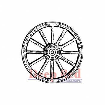 Резиновый штамп «Wagon Wheel», 5x5см