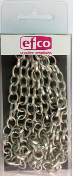 Цепь для создания украшений  цвет серебристо-серый ,8мм,1м.,алюм.