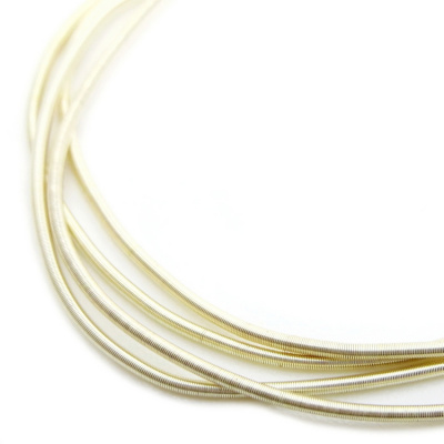 Канитель мягкая, гладкая KAN/MK1.3-03  матовая, белое золото