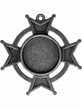 Заготовки для украшений «Iron Cross Bezel-Large-Silver» (Серебро)
