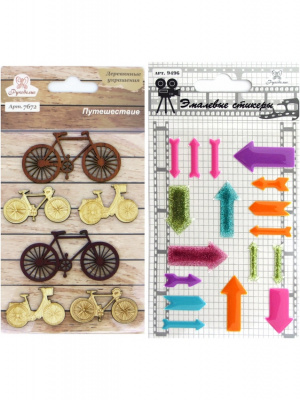 Набор для творчества NT-38 "Рукоделие" деревянный декор и стикеры