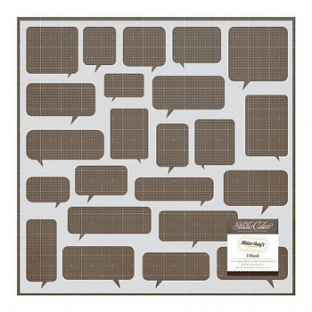 Трафарет-маска "American Crafts" Studio Calico 331352 «Speech Bubbles» 30х30 см