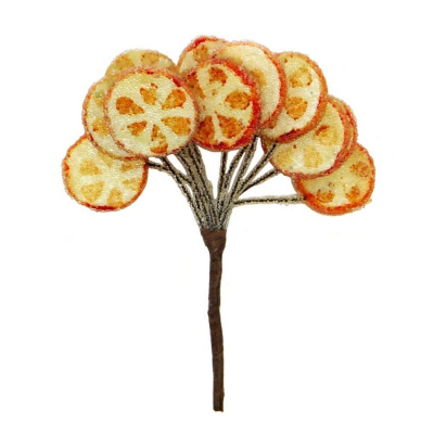 Декоративный букетик "Рукоделие" Апельсиновые дольки в сахаре, DKB001