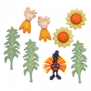 Набор декоративных пуговиц «Dress It Up» 1458 Теплая осень