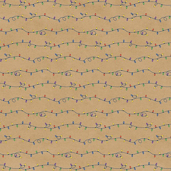 Упаковочная бумага-крафт "Stilerra" NWPK-01, 100 х 70 см, цвет: 07 Гирлянда