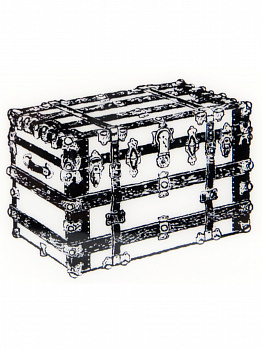 Резиновый штамп «Travel Trunk», 5,6x4,4см