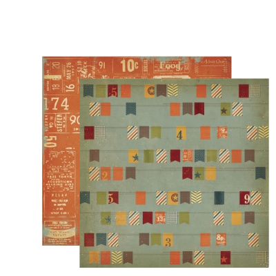 Бумага для скрапбукинга двухсторонняя 30.5*30.5 см, Simple Stories 2205