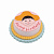 Тортик-миниатюра "Астра" AR786  'Happy Birthday' 4*4см  Тортик-миниатюра "Астра" AR786  'Happy Birthday' 4*4см