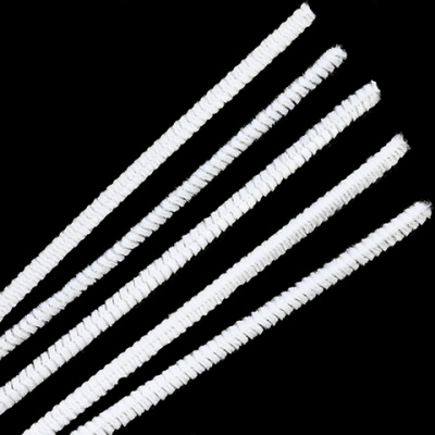 Синель-проволока "Астра", 6 мм*30 см, 100 шт/упак. цв. А-025 белый