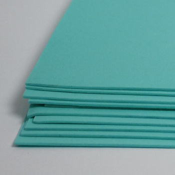 №161 аквамарин, фоамиран иранский, 15*20 см, 10 шт/упак