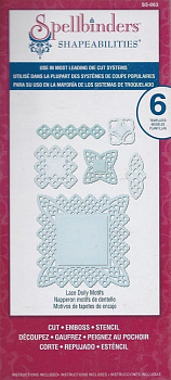 Набор ножей Spellbinders® Shapeabilities® "Кружевная салфетка"