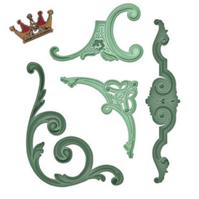 Набор ножей Spellbinders® Shapeabilities® "Золотые карнизы и узоры"