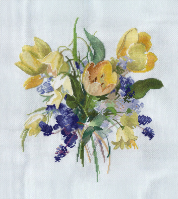Набор для вышивания «Овен» 1542  "Весенний букет"  23 х 26 см