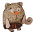 Набор для изготовления игрушки "CAT'S STORY" С005 Котик с рыбкой, 21 см